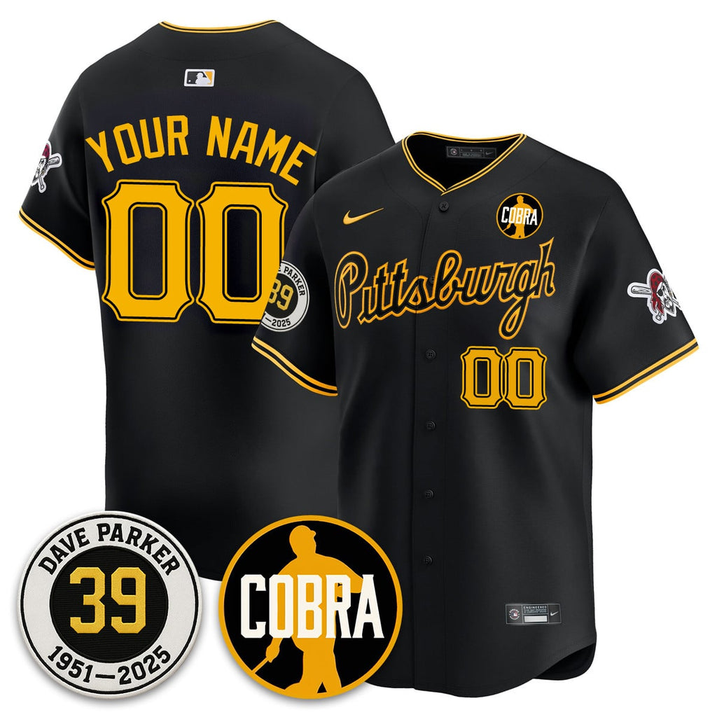 Custom Pittsburgh Pirates Memories Dave Parker Jersey- COBRA Patch - All Stitched