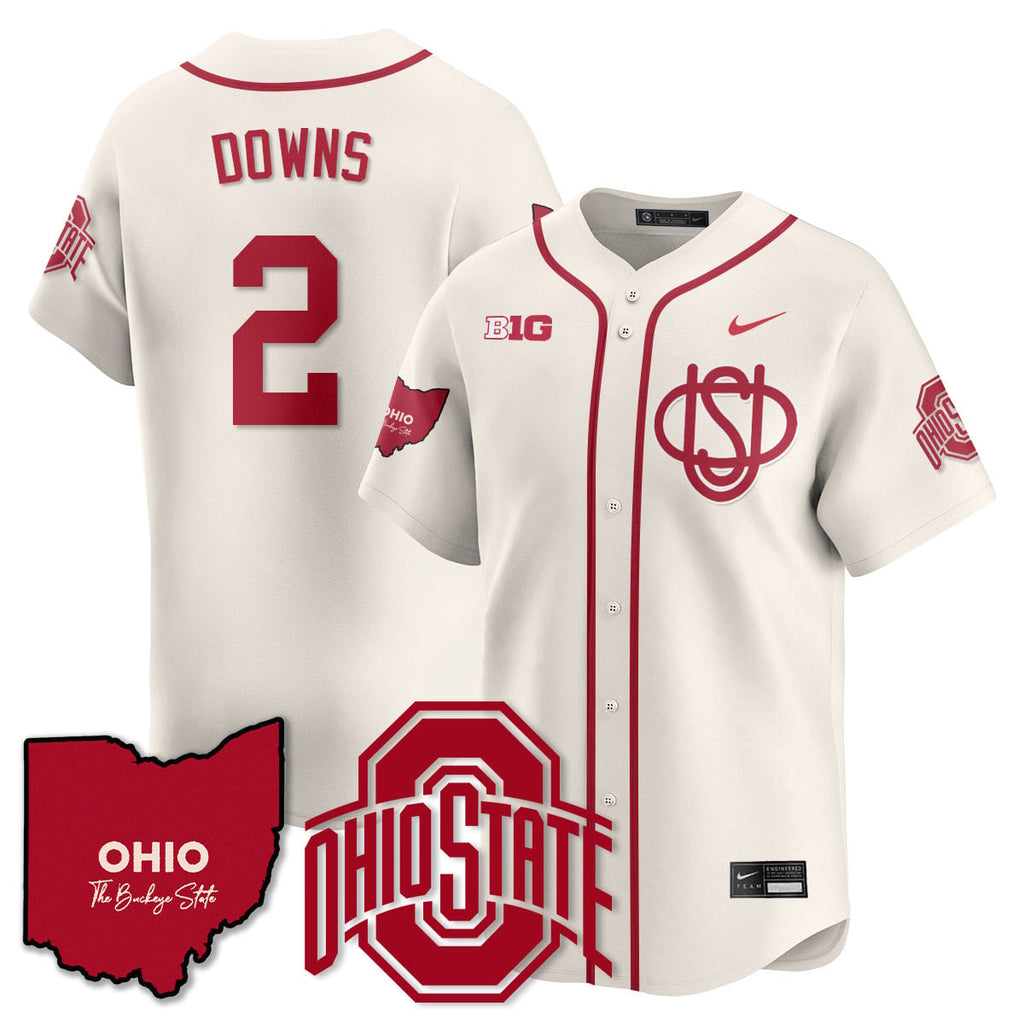 Men's Ohio State Buckeyes 2025 Wordmark Jersey - All Stitched