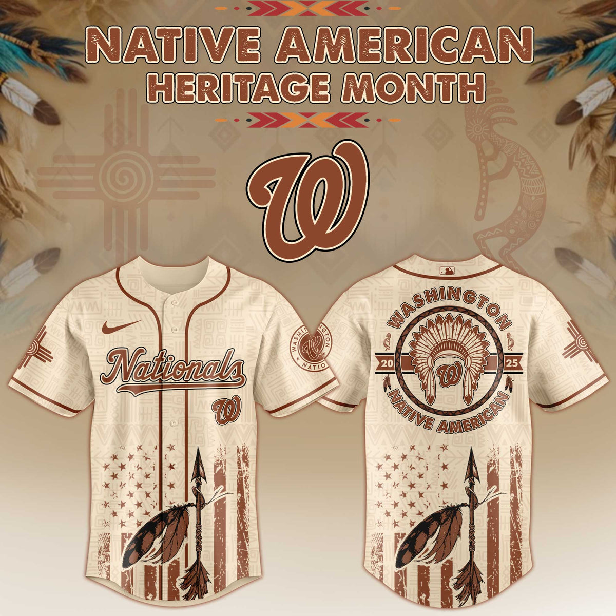 Washington Nationals Native American Heritage Month Jersey