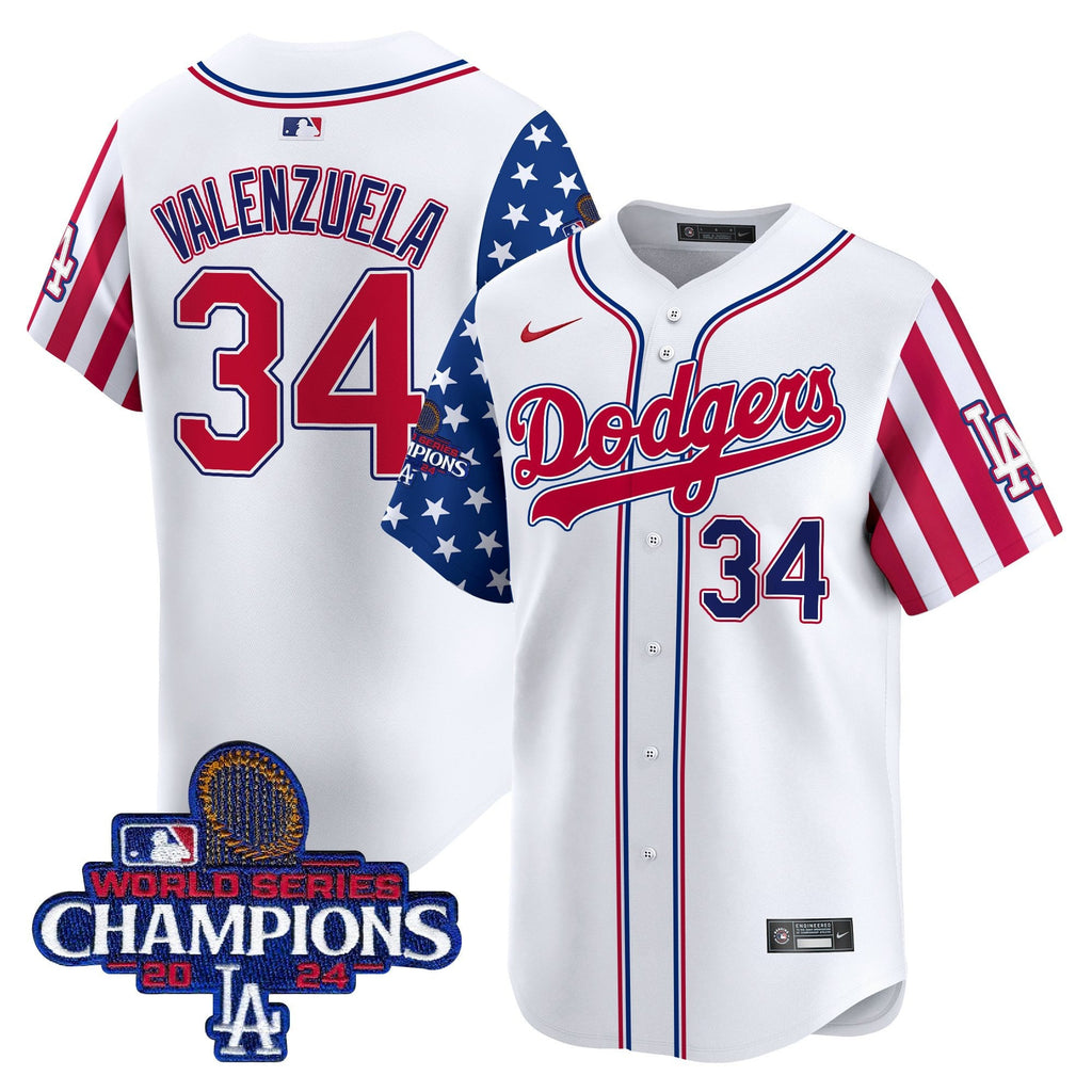 Men's Dodgers 2025 Independence Day Vapor Premier Limited Jersey - All Stitched