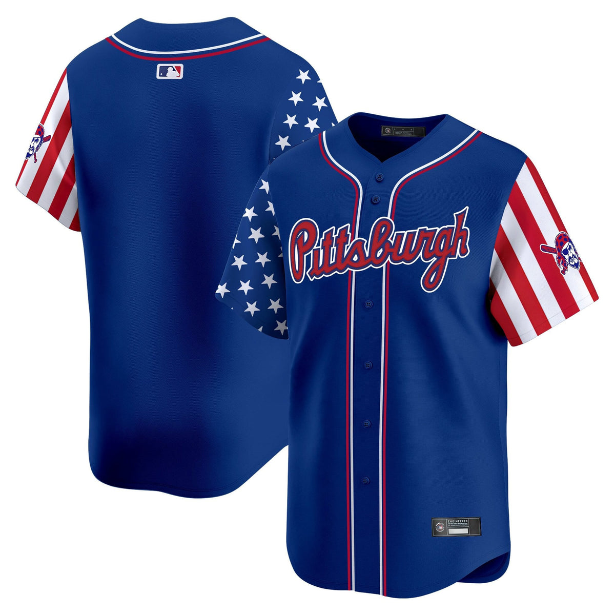 Men's Pittsburgh Pirates 2025 Independence Day Vapor Premier Limited Jersey - All Stitched