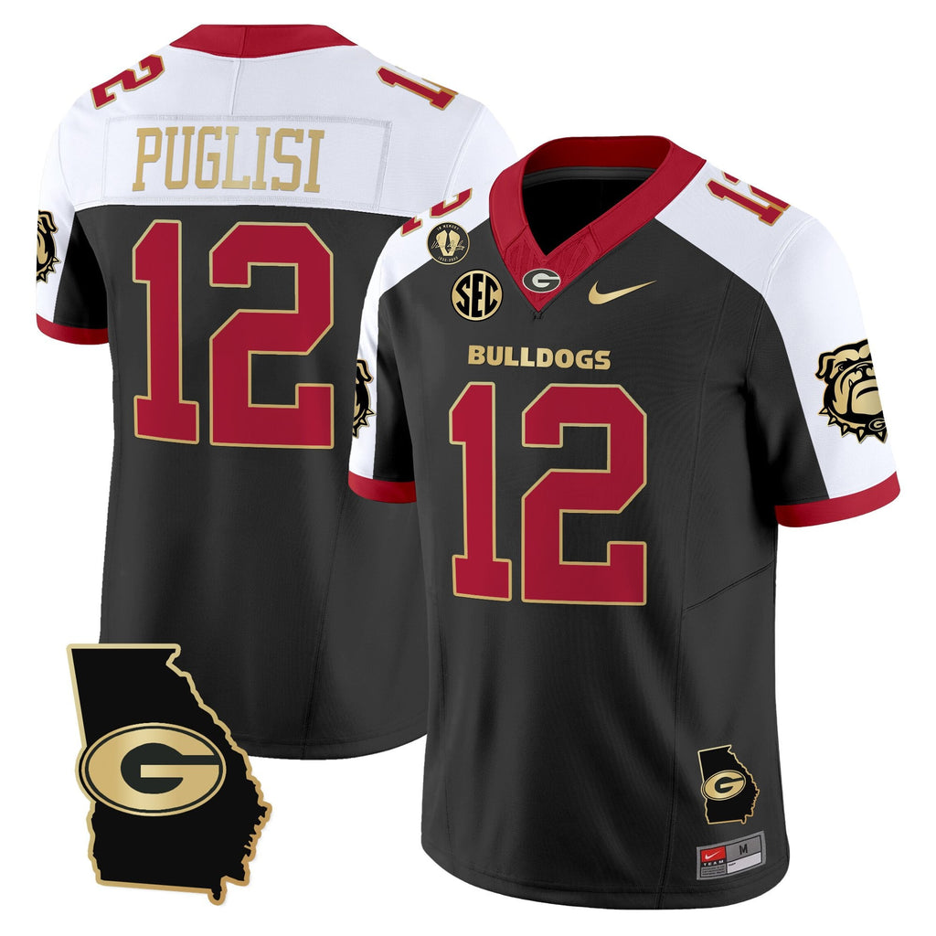 Women's Georgia Bulldogs 2025 Georgia Map & Vince Dooley Patch Vapor Limited Jersey - All Stitched