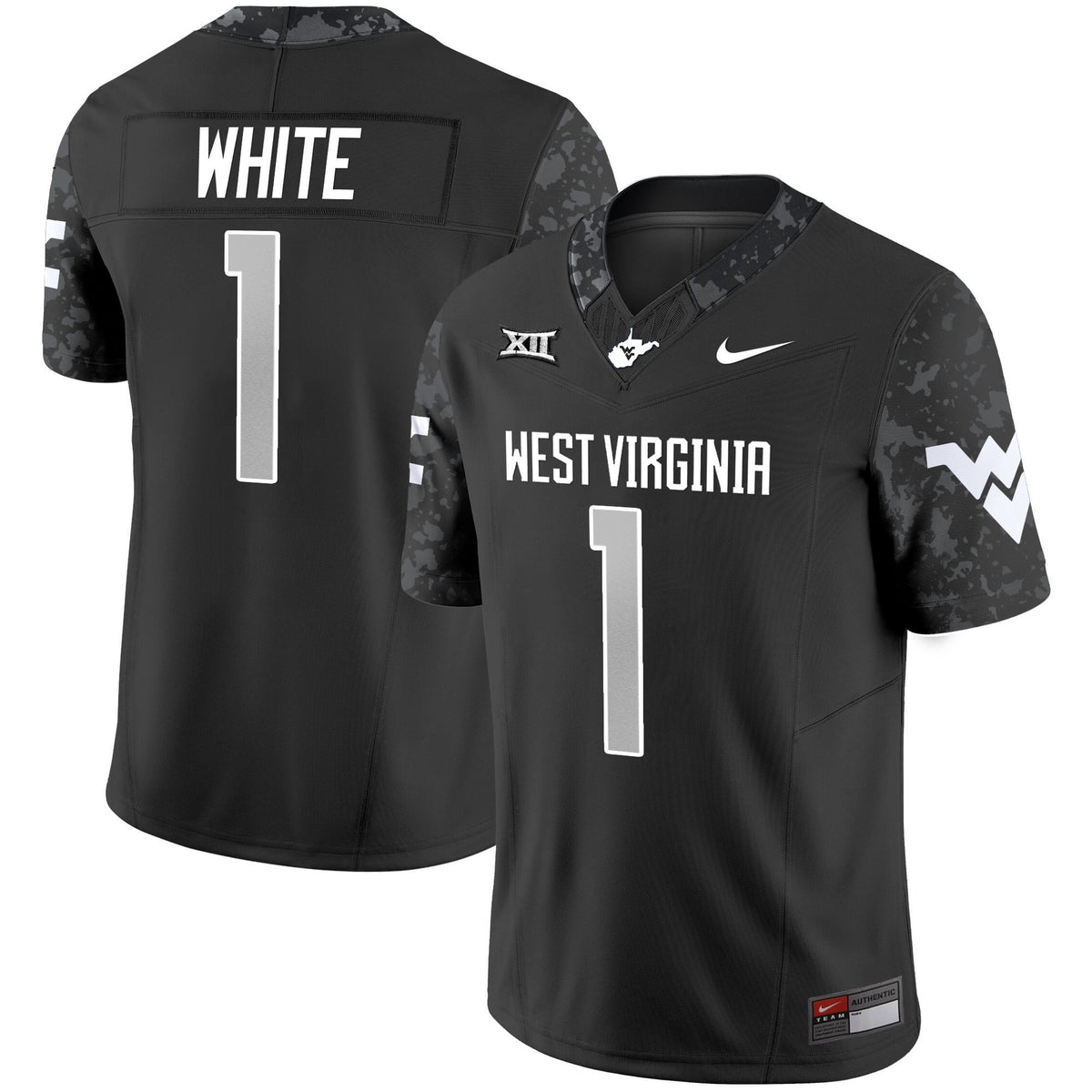 Men's West Virginia Mountaineers 2025 Coal Rush Vapor Limited Jersey - All Stitched