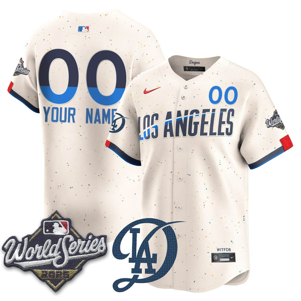 Custom Los Angeles Dodgers 2025 World Series Jersey - All Stitched
