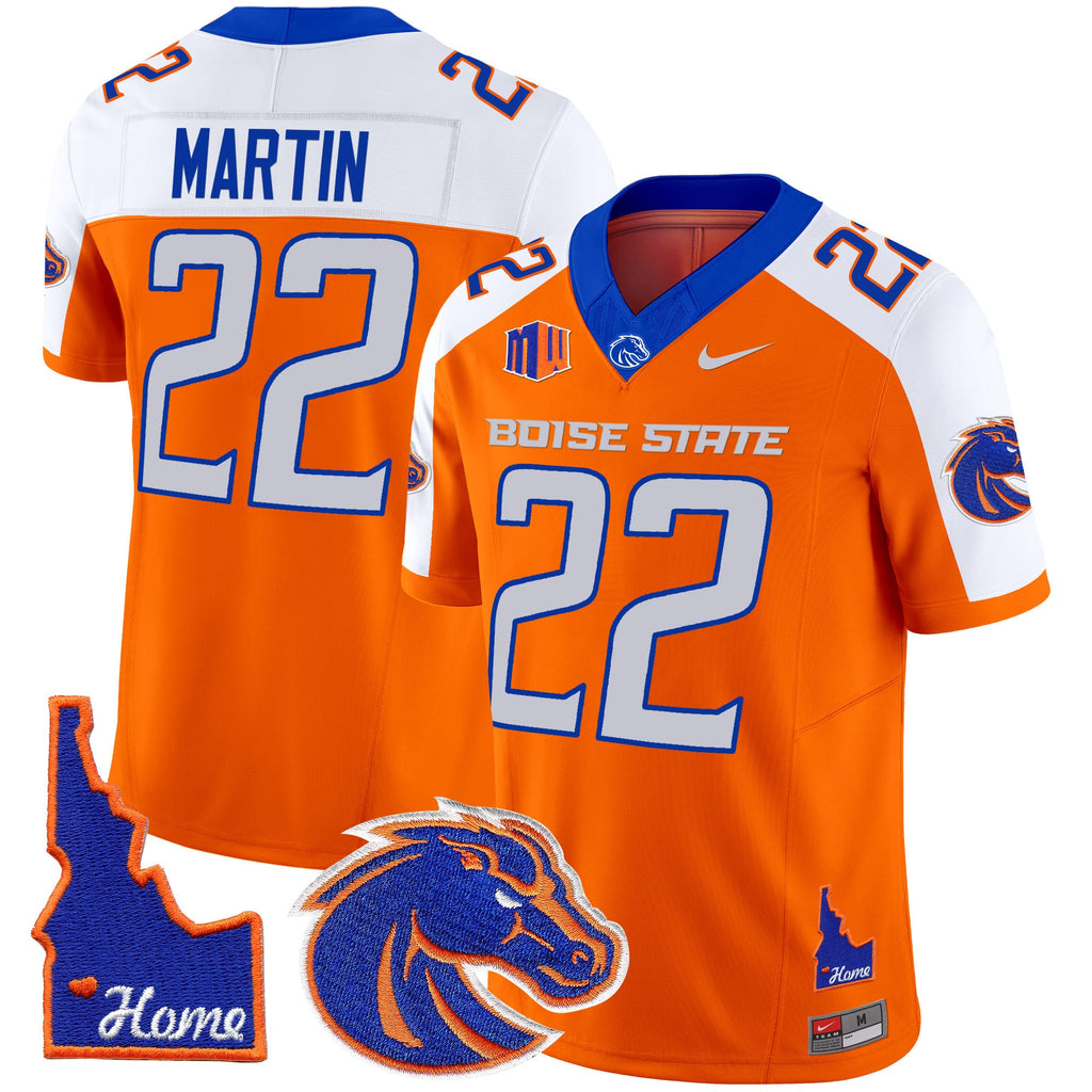 Men's Boise State Broncos 2024 Home Patch Vapor Limited Jersey - All Stitched
