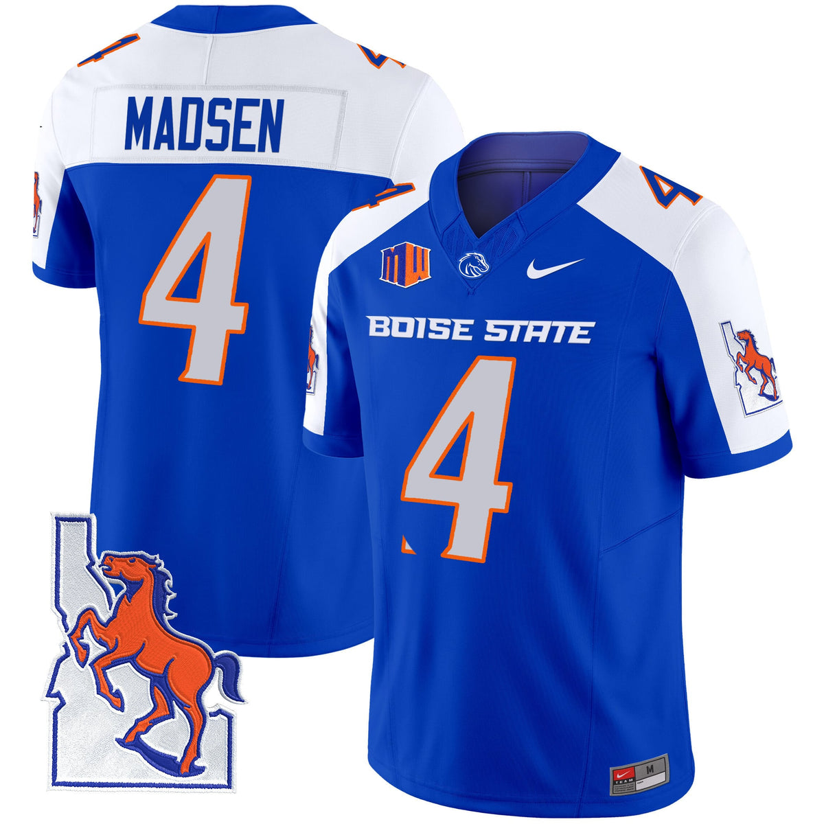 Men's Boise State Broncos 2024 Map Patch Vapor Limited Jersey - All Stitched
