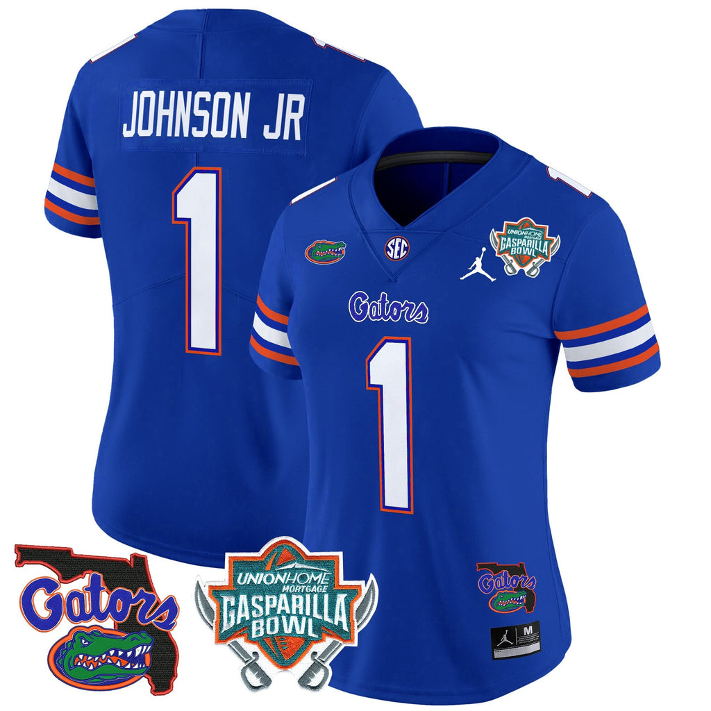 Women's Florida Gators 2025 Gasparilla Bowl Patch Vapor Limited Jersey - All Stitched