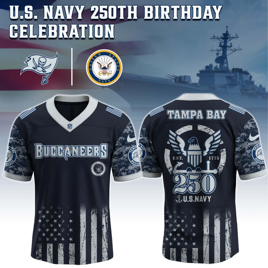Tampa Bay Buccaneers NFL x U.S NAVY 250TH Birthday Special Edition Jersey