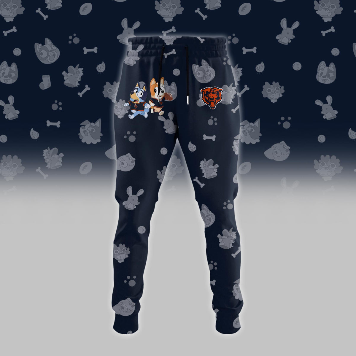 C.Bears x Bluey Night Limited Blue Hoodie